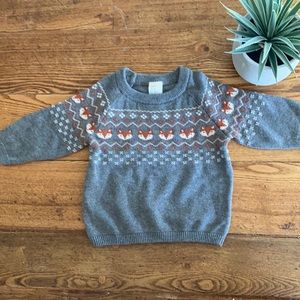 H&M Fox Print Baby Sweater